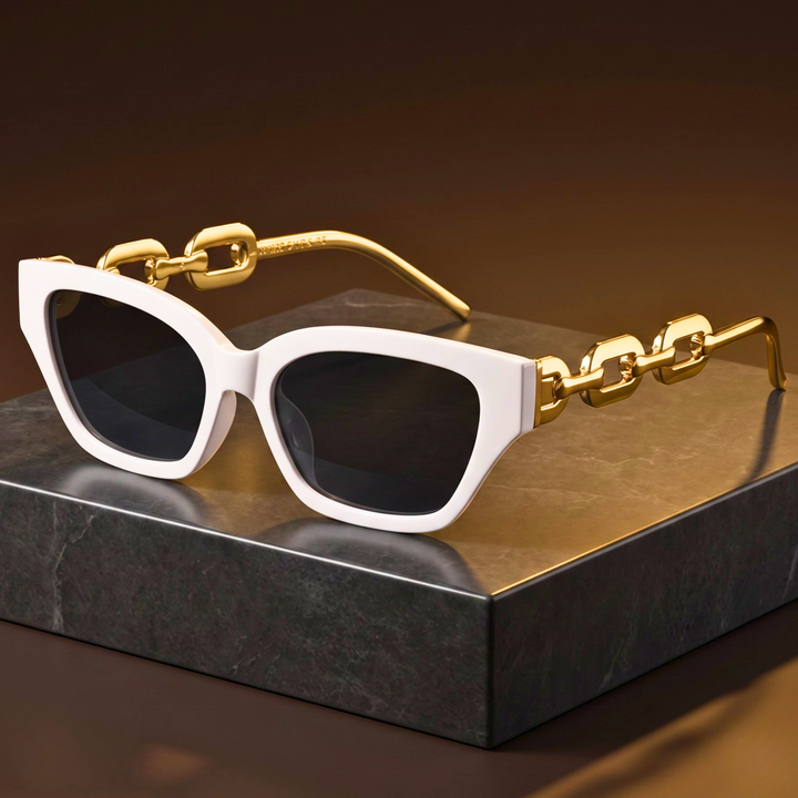 Valencia Gold-Link Sunglasses
