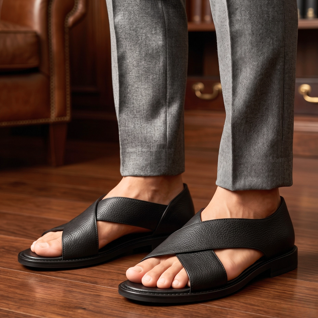 Landon Leather Sandals