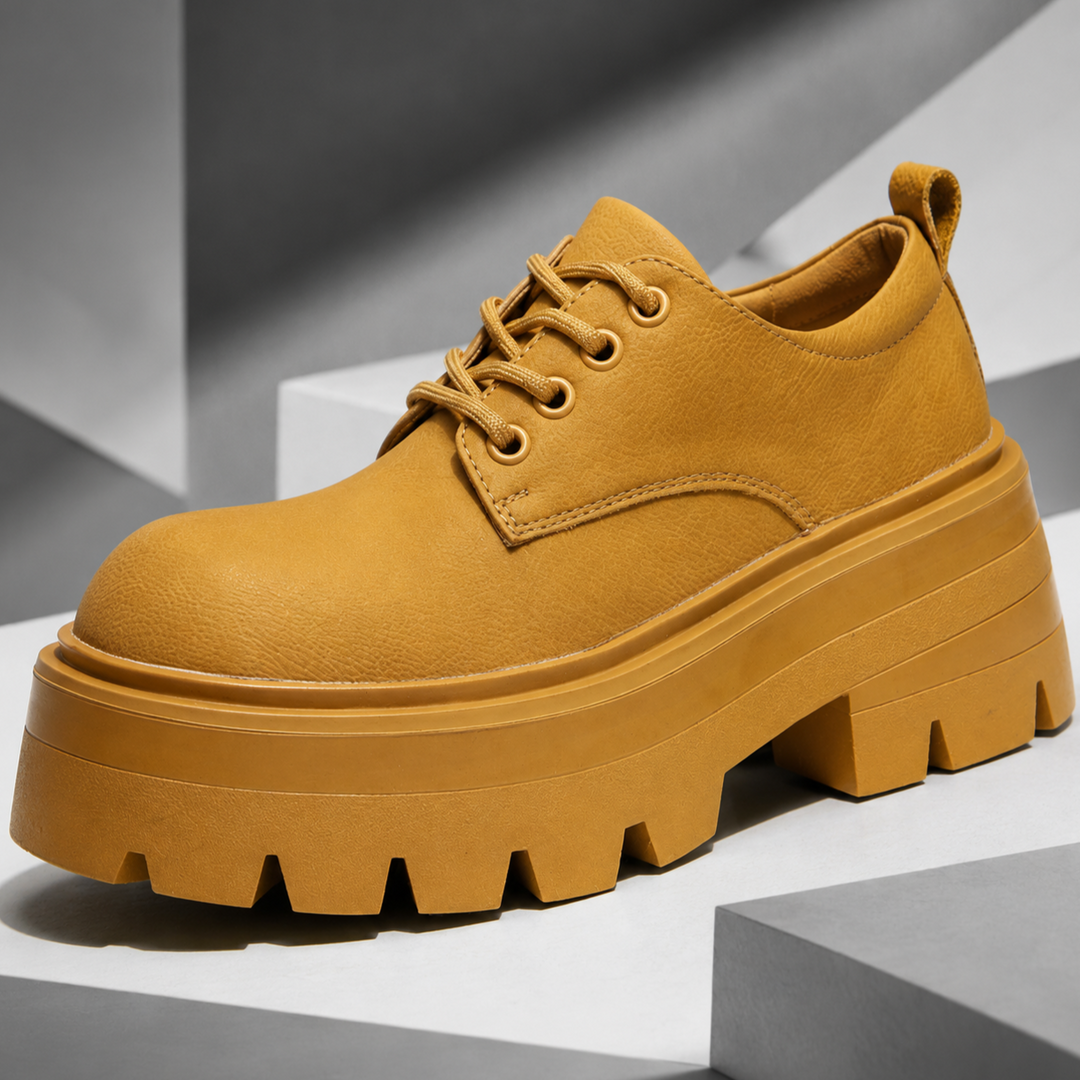Enzo Genuine Leather Retro Derbies