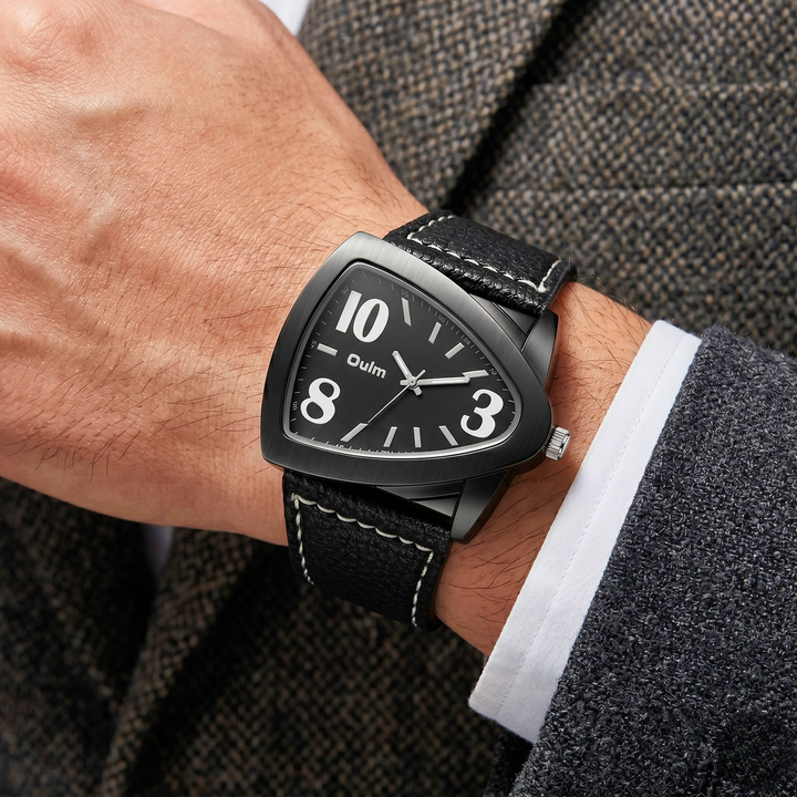 Hudson Tonneau Leather Watch