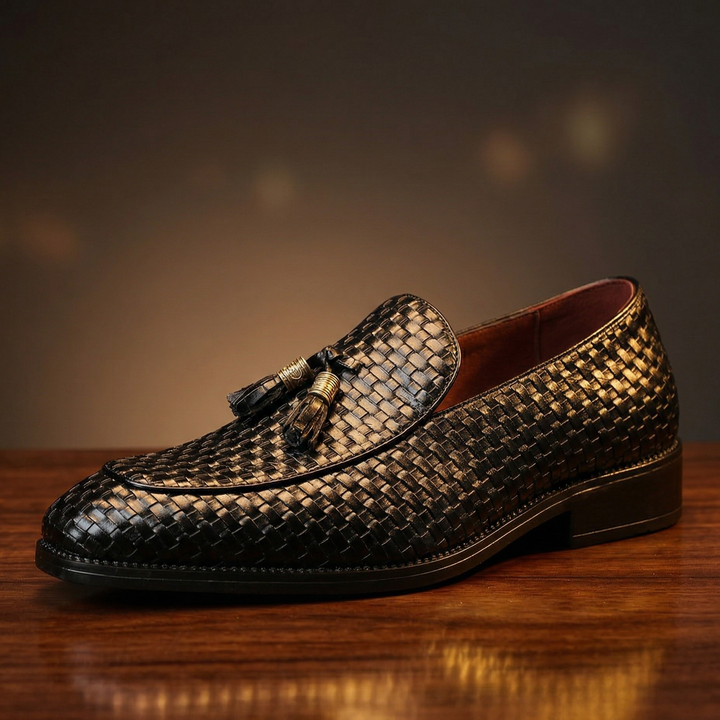 Ravello Woven Leather Loafers