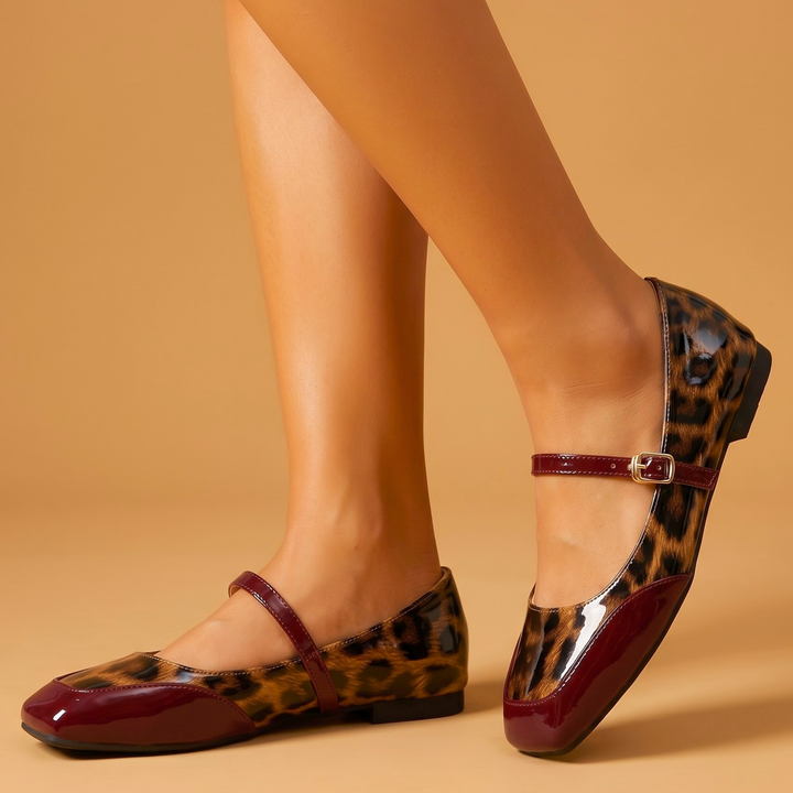 Maribel Leopard Mary Janes