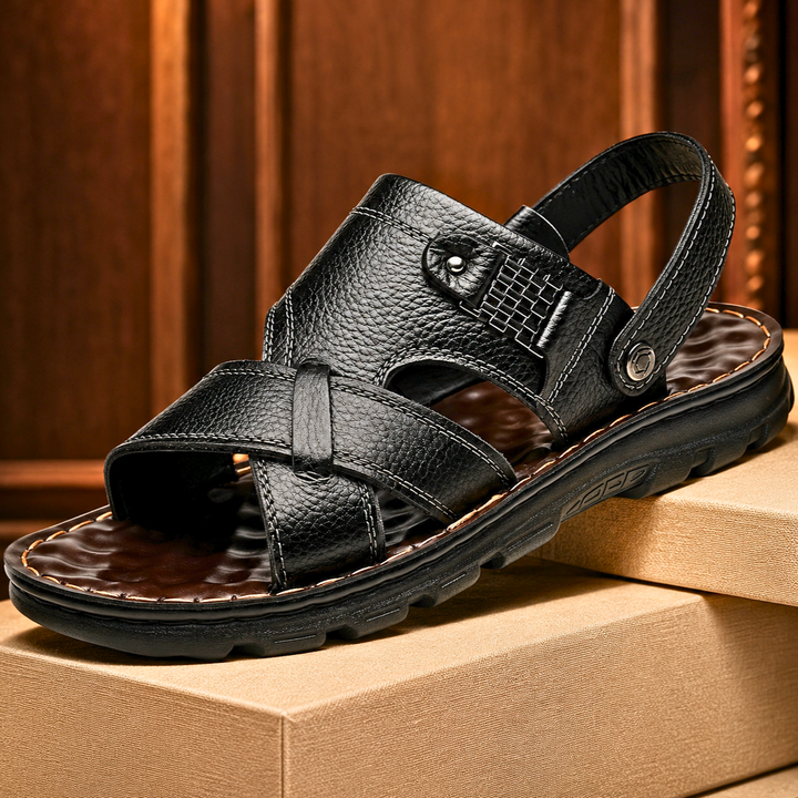 Dante Cushioned Leather Sandals