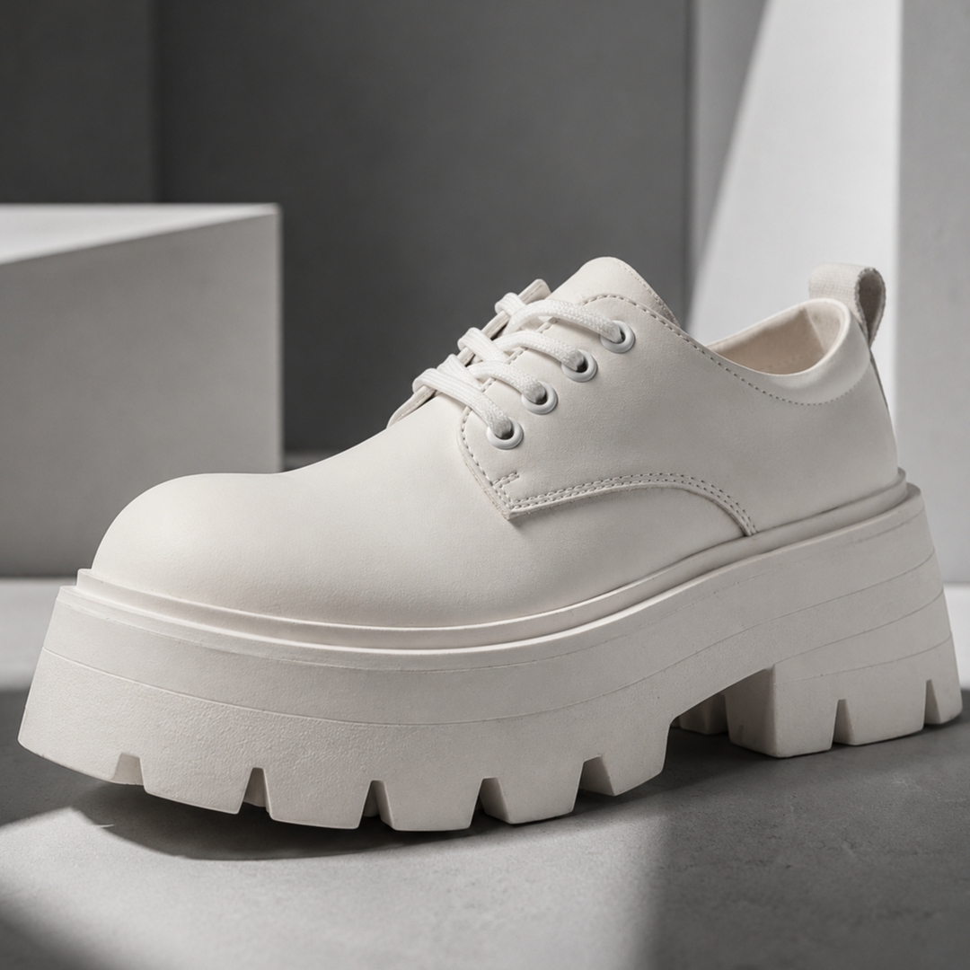 Enzo Genuine Leather Retro Derbies