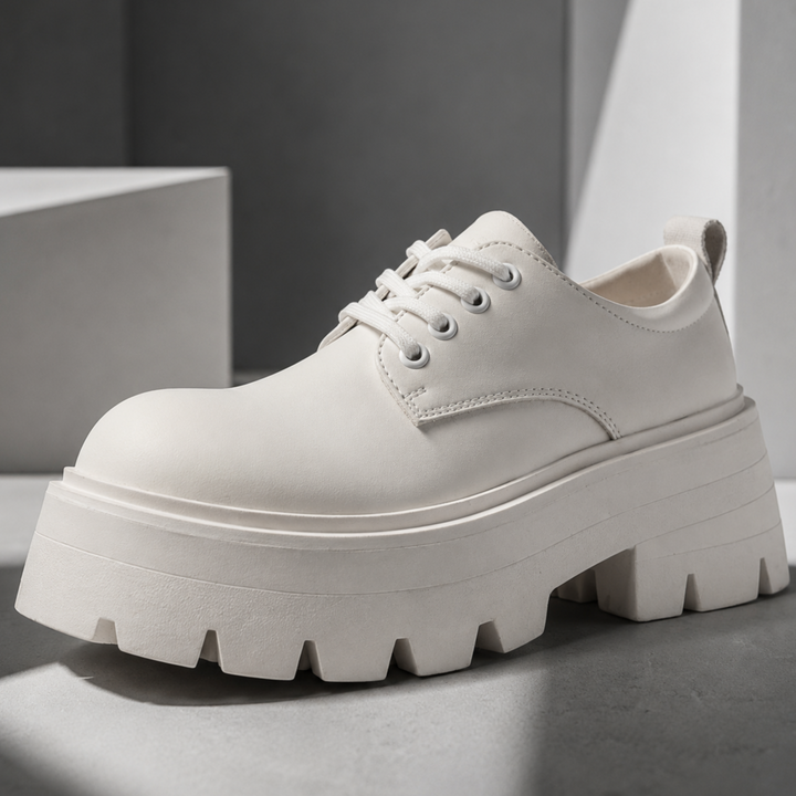 Enzo Genuine Leather Retro Derbies