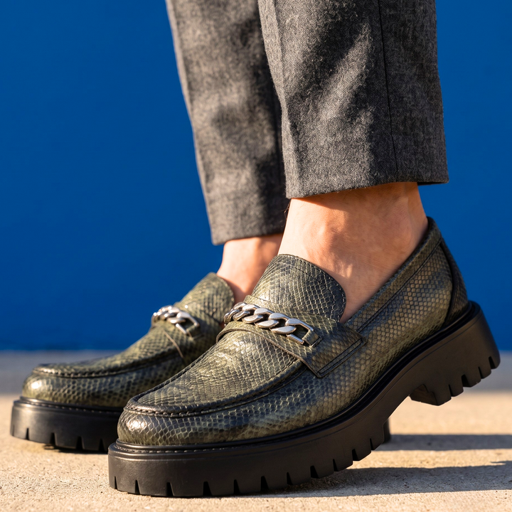 Kingston Embossed Leather Derbies