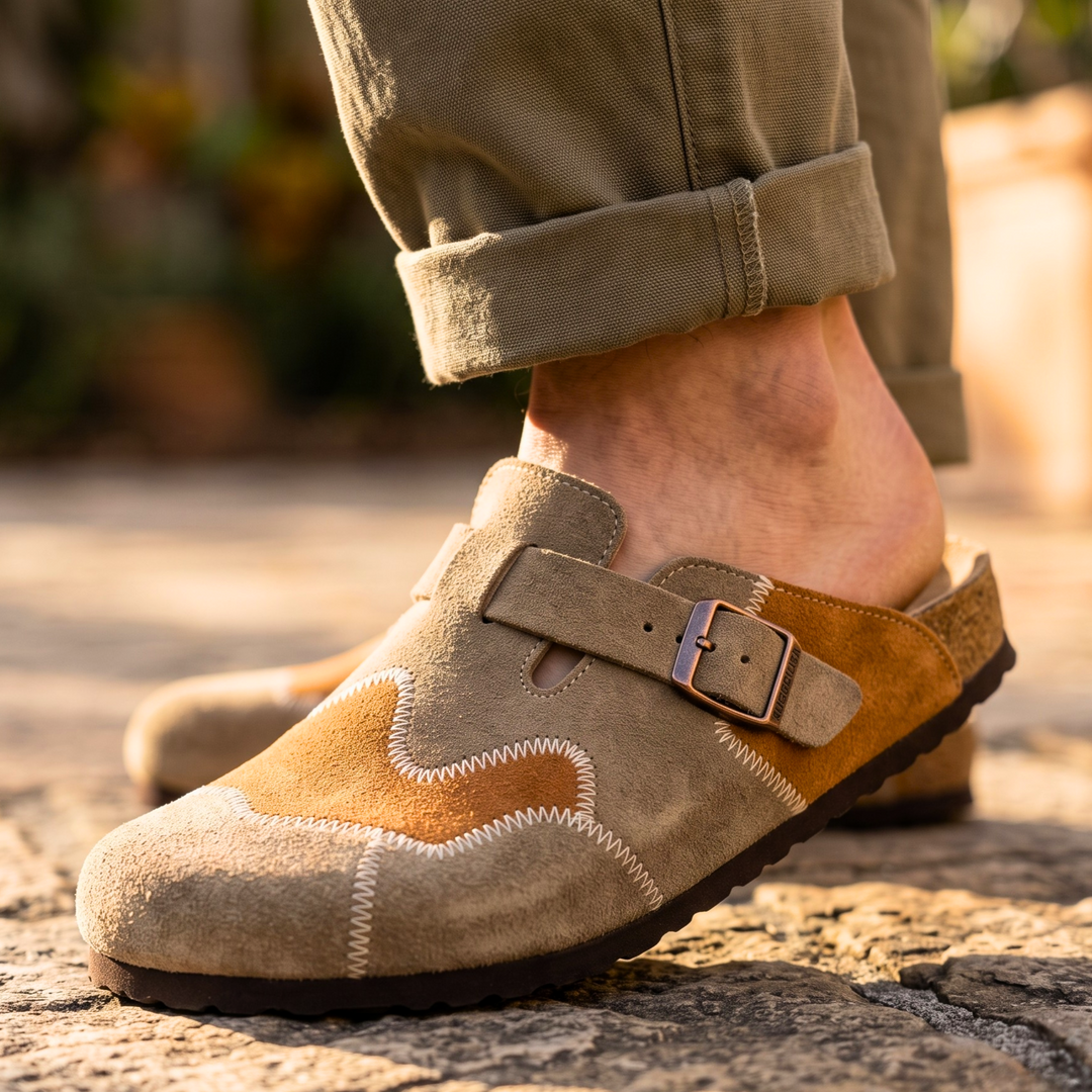 Hudson Suede Clogs