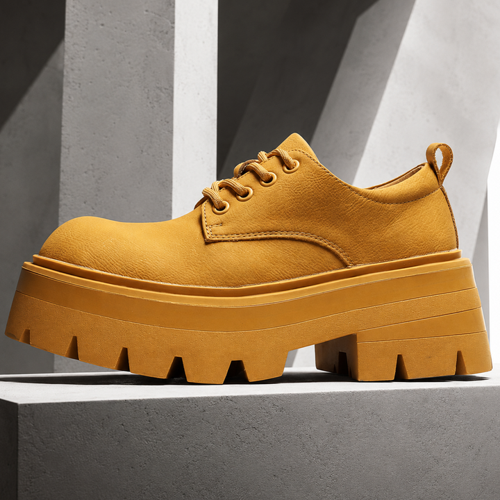 Enzo Genuine Leather Retro Derbies