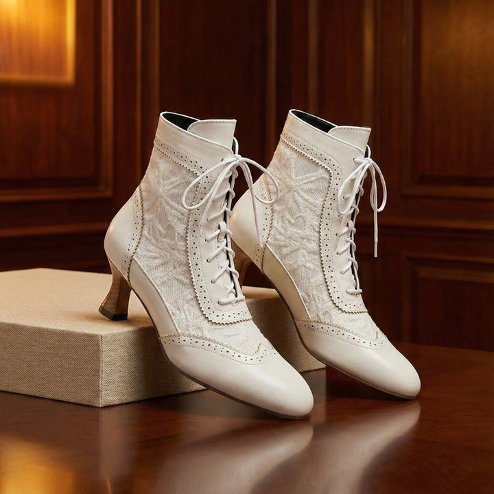 Duvall Lace Heeled Boots