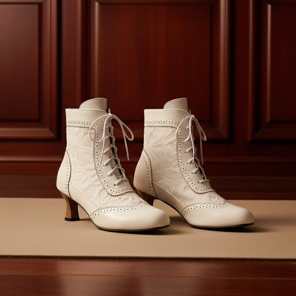 Duvall Lace Heeled Boots