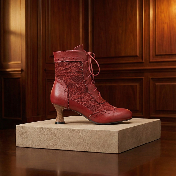 Duvall Lace Heeled Boots