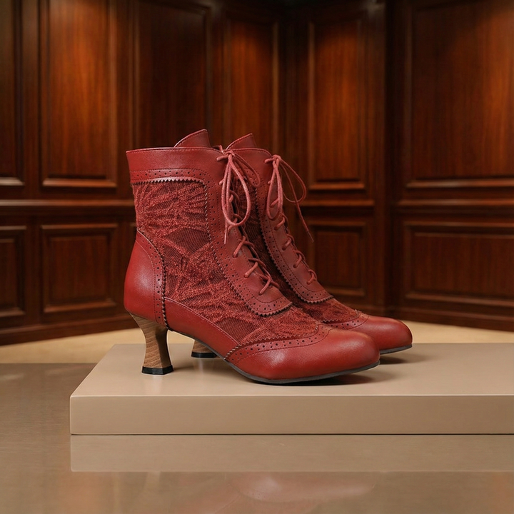 Duvall Lace Heeled Boots