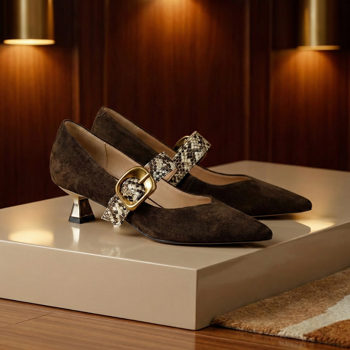 Renata Velvet Kitten Heels