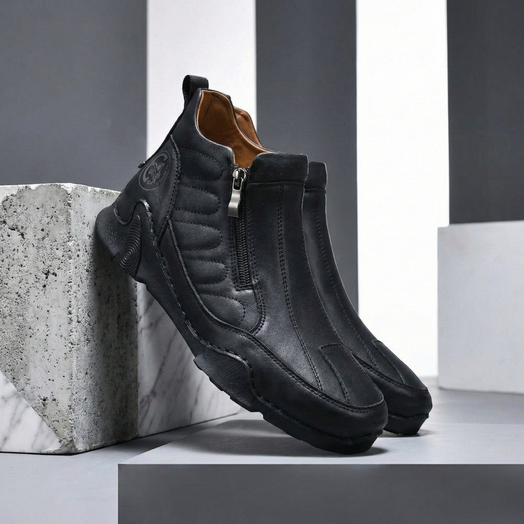 Stratos Leather Zip Boot
