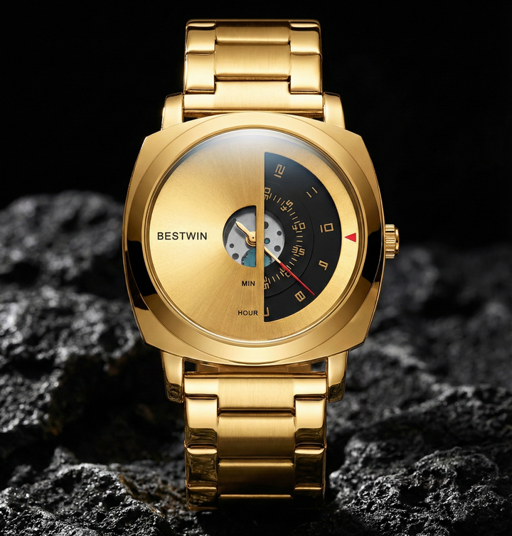 Helios Arc Gold Watch