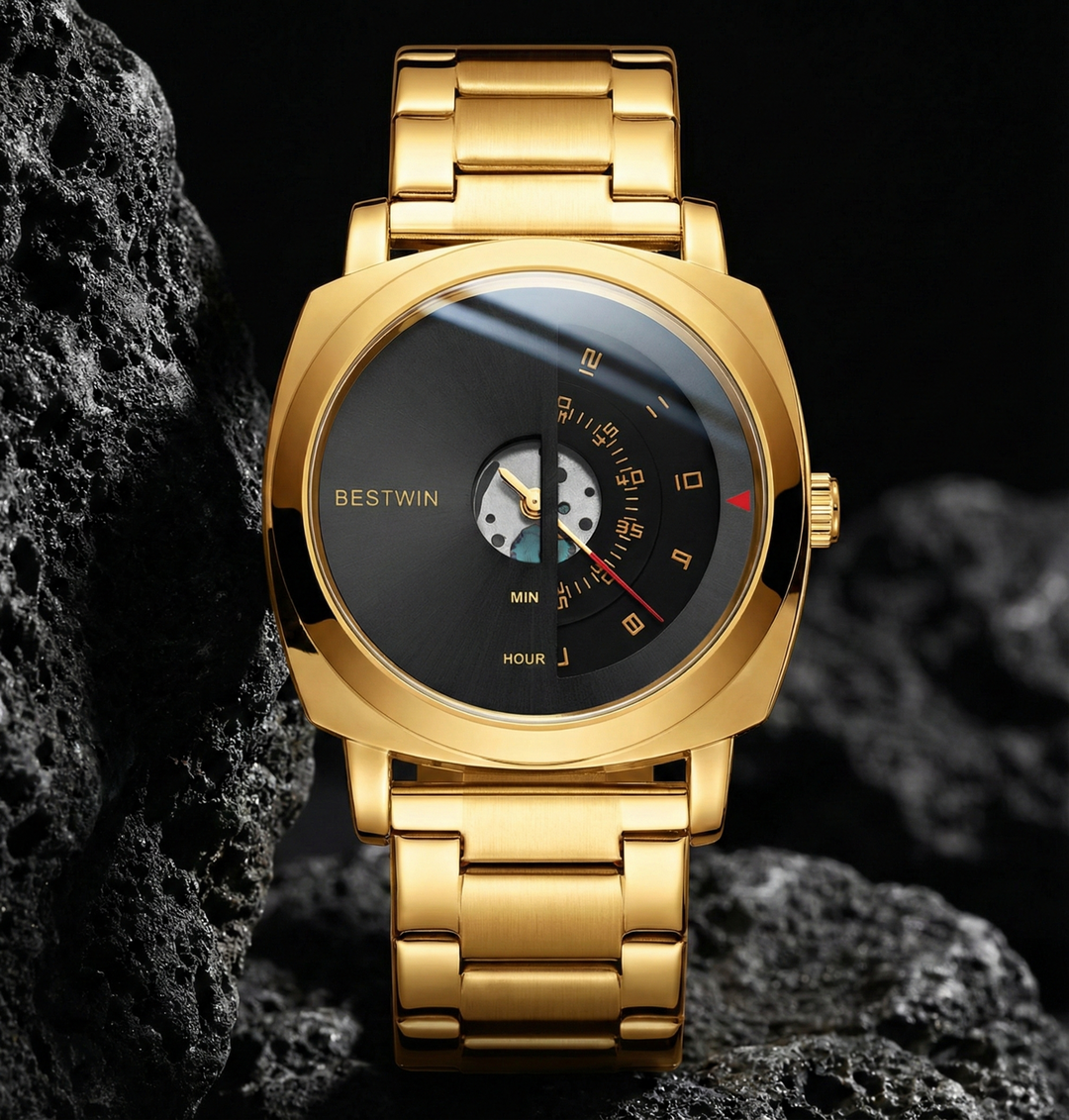 Helios Arc Gold Watch