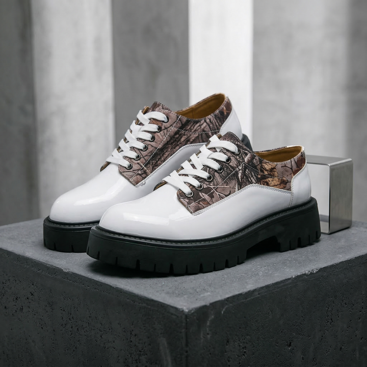 Layton Leather Camo Derbies