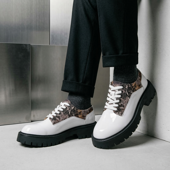 Layton Leather Camo Derbies