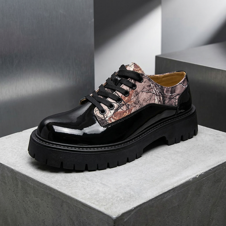 Layton Leather Camo Derbies