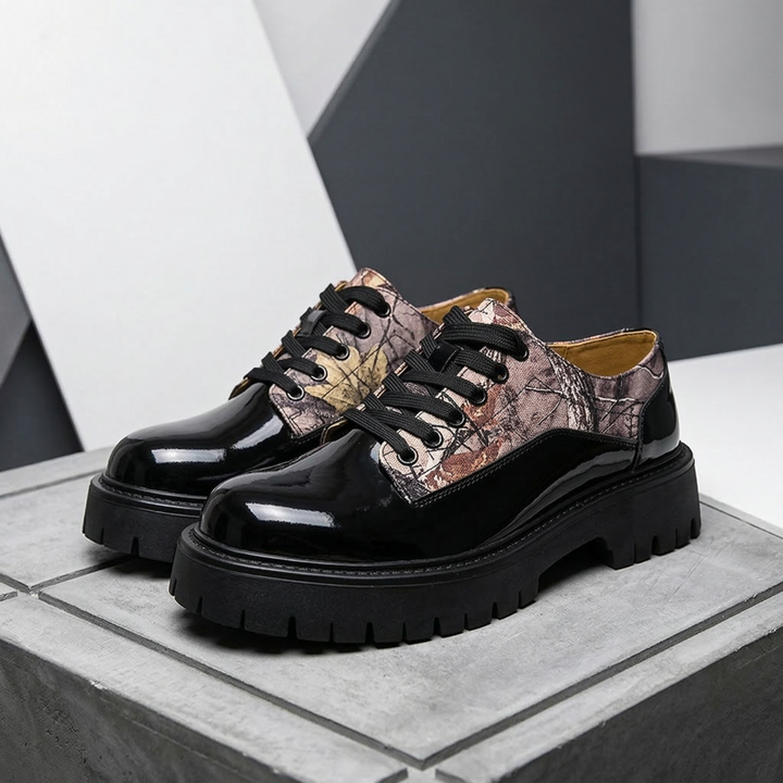 Layton Leather Camo Derbies
