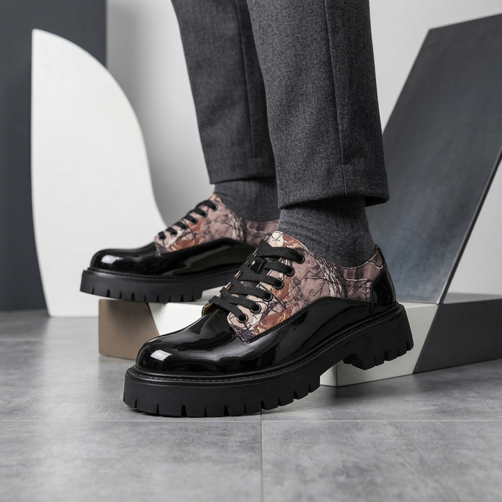 Layton Leather Camo Derbies