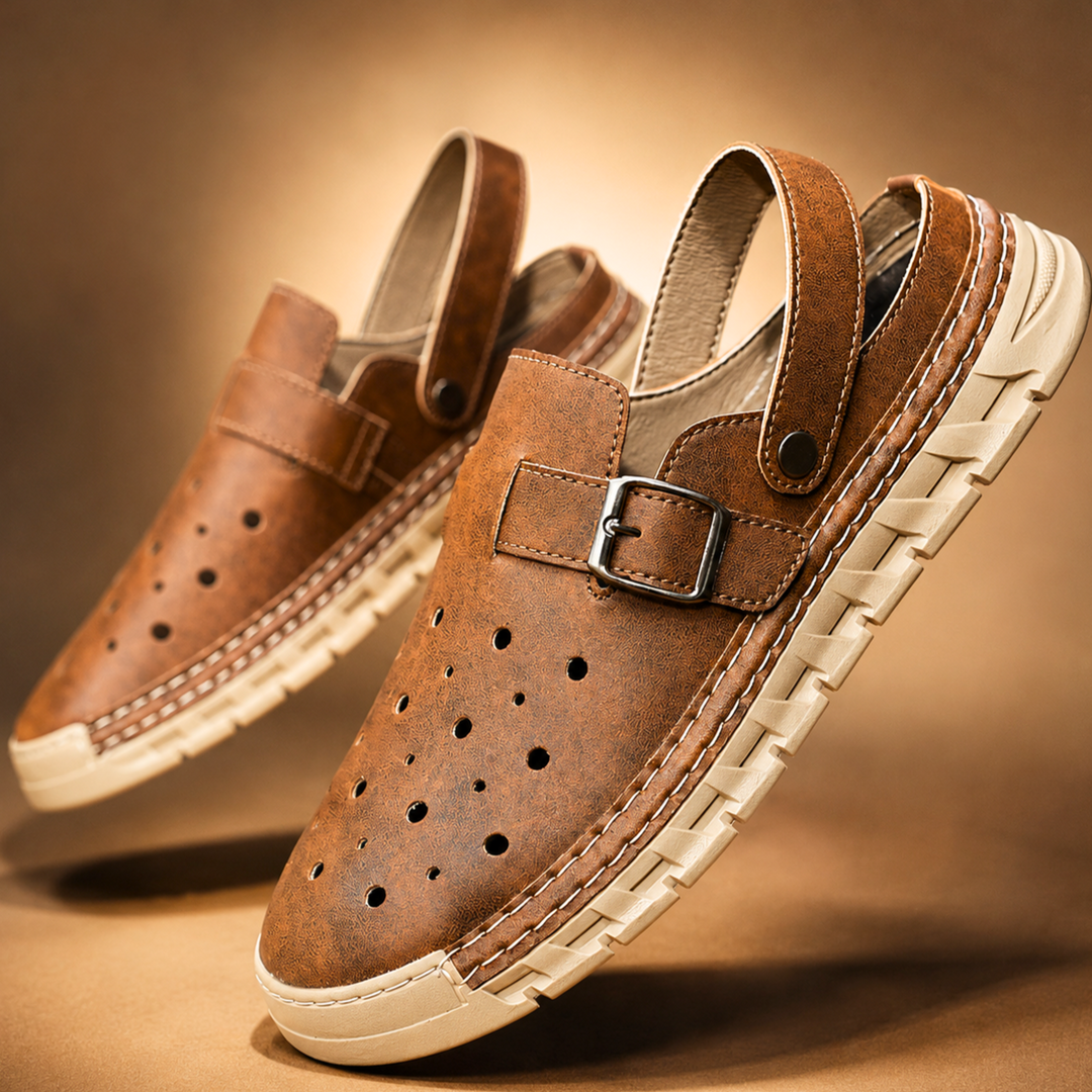 Caspian Leather Sandals