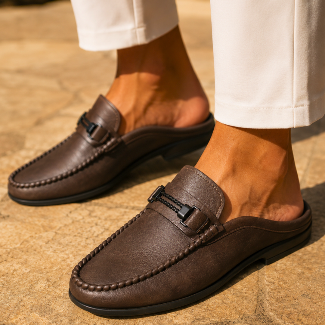 Theodore Genuine Leather Mules