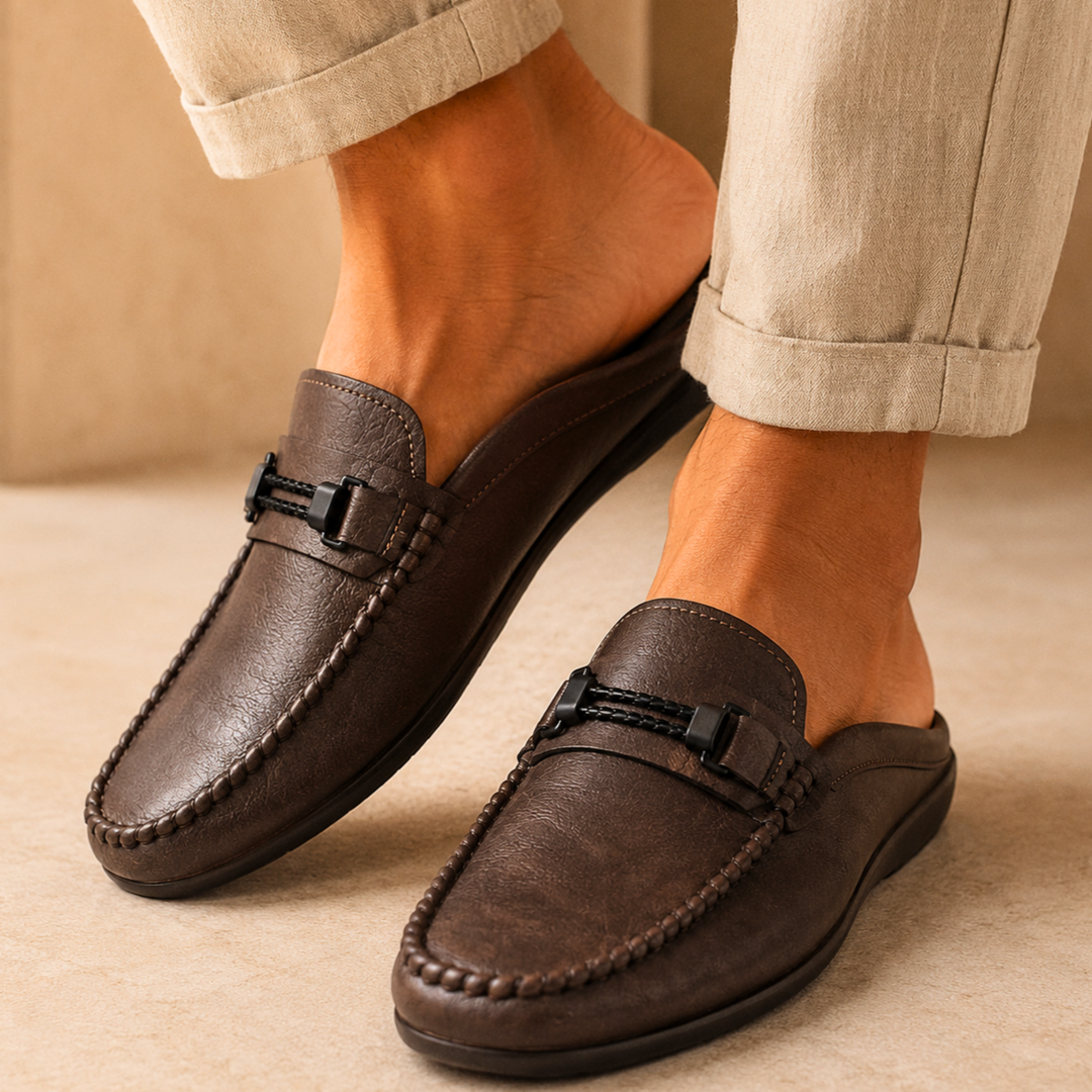 Theodore Genuine Leather Mules