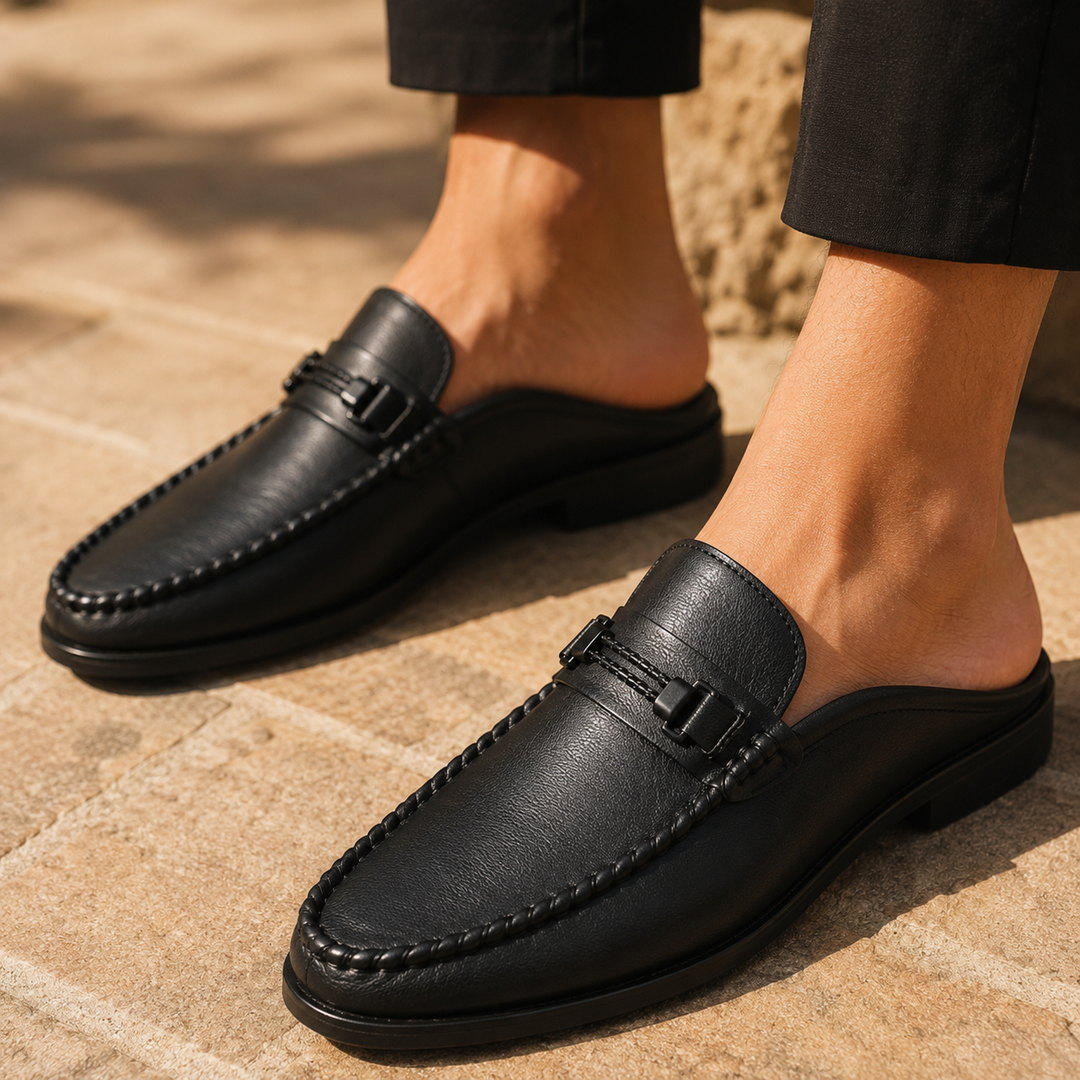 Theodore Genuine Leather Mules