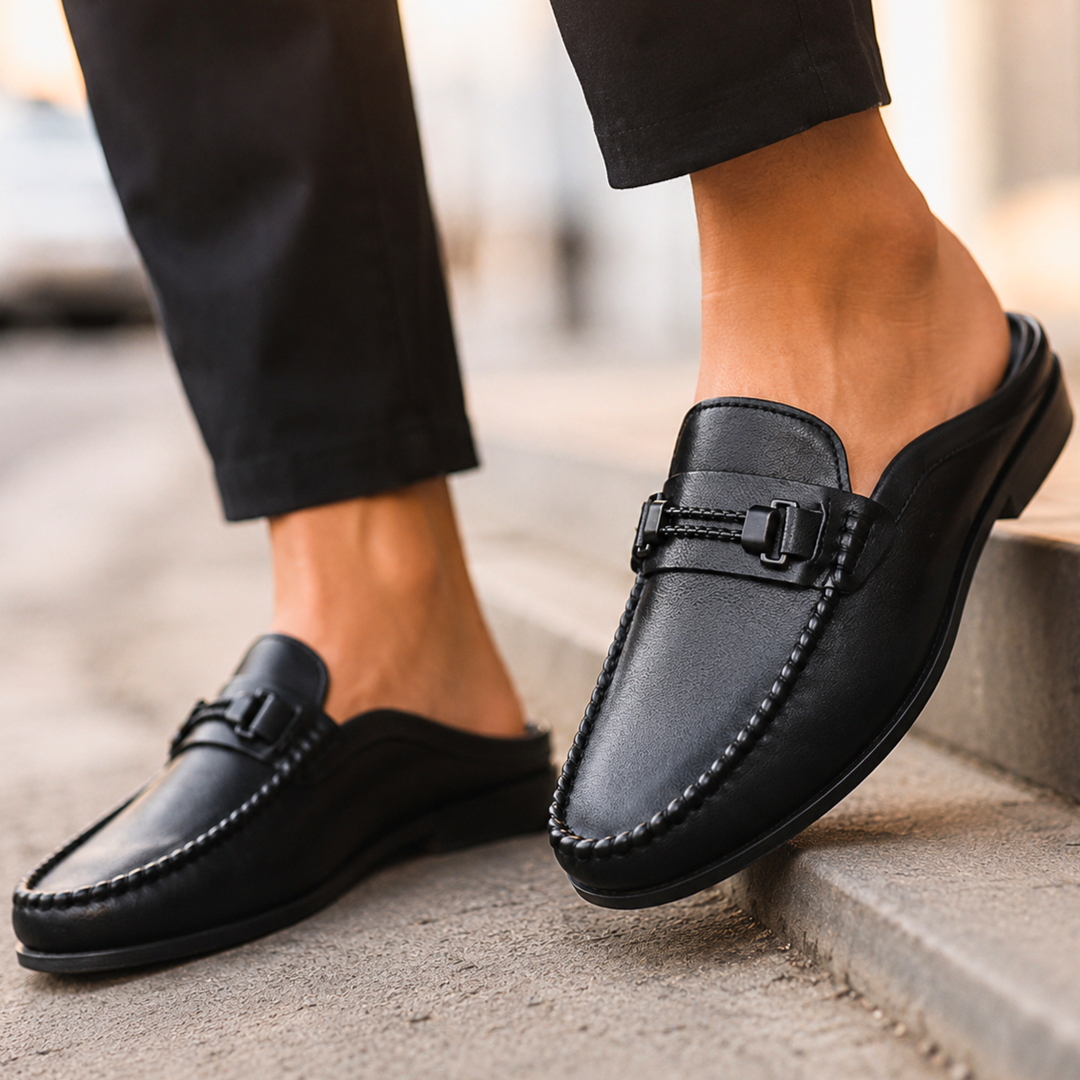 Theodore Genuine Leather Mules