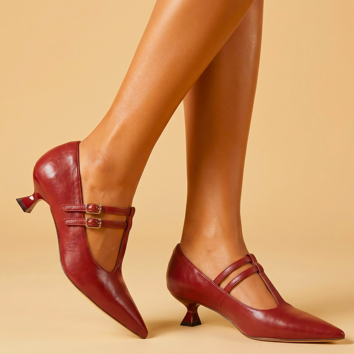 Vivienne Genuine Leather Heels