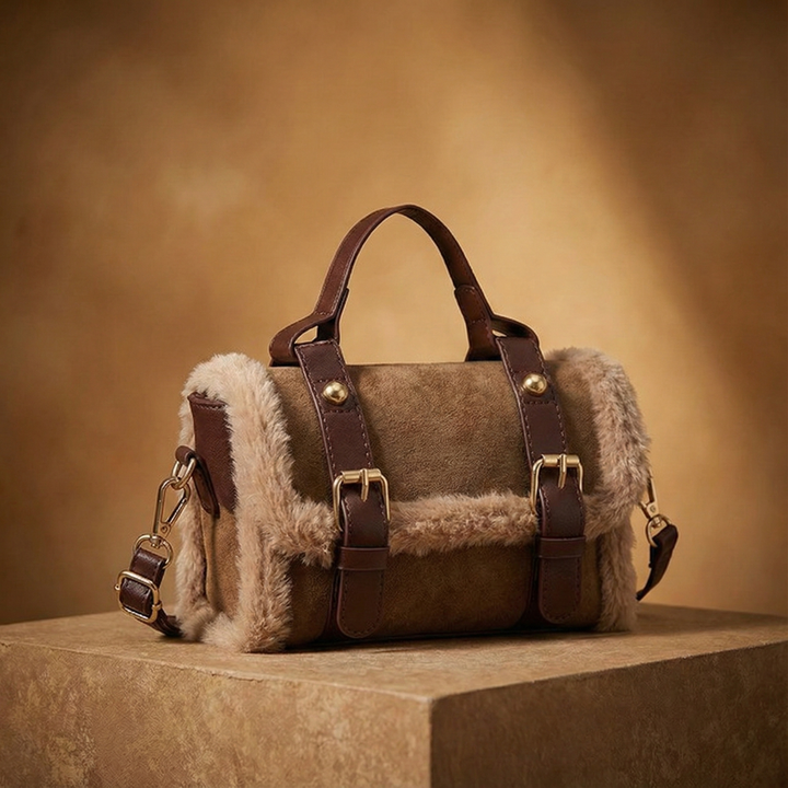 Solenne Fur-Trim Bag