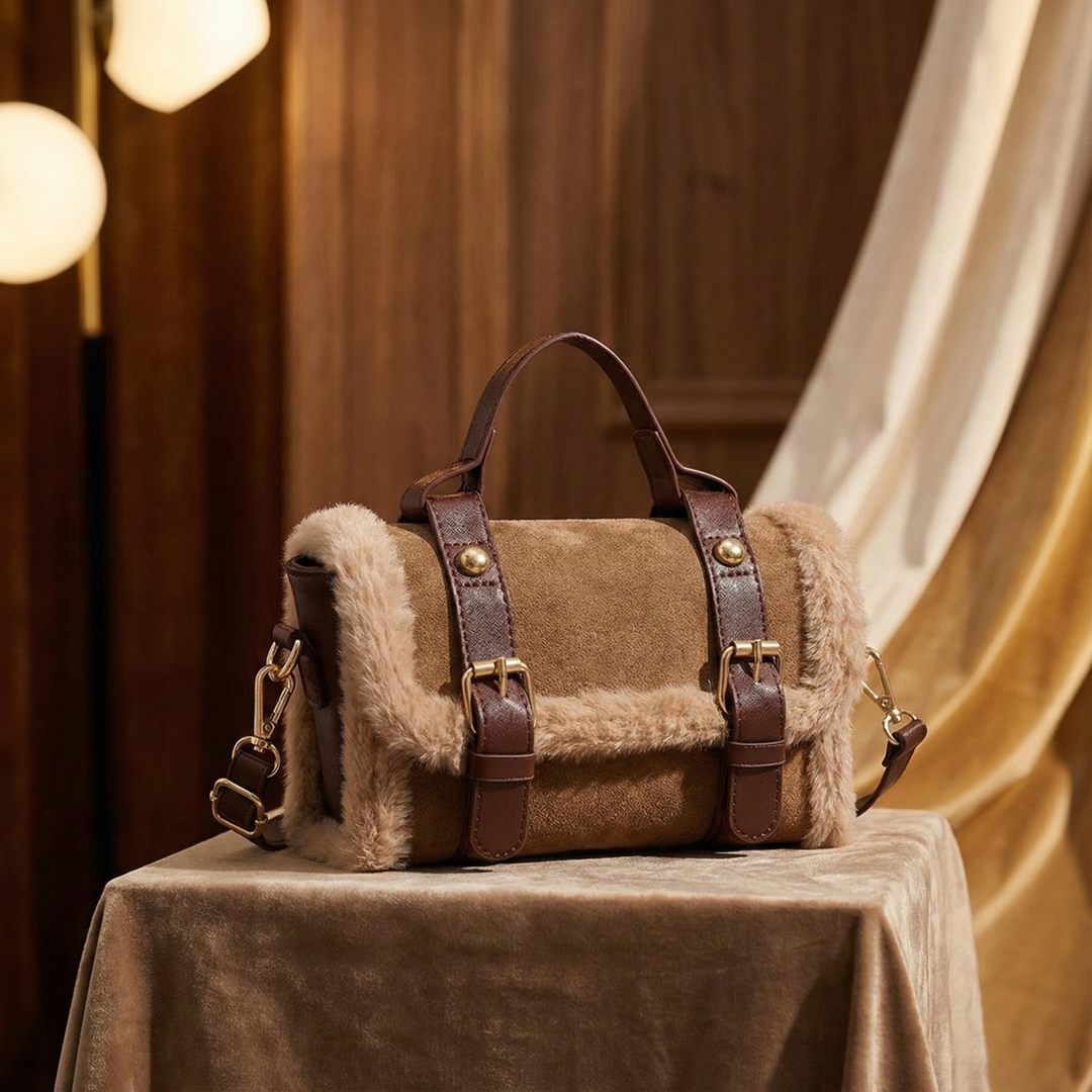 Solenne Fur-Trim Bag