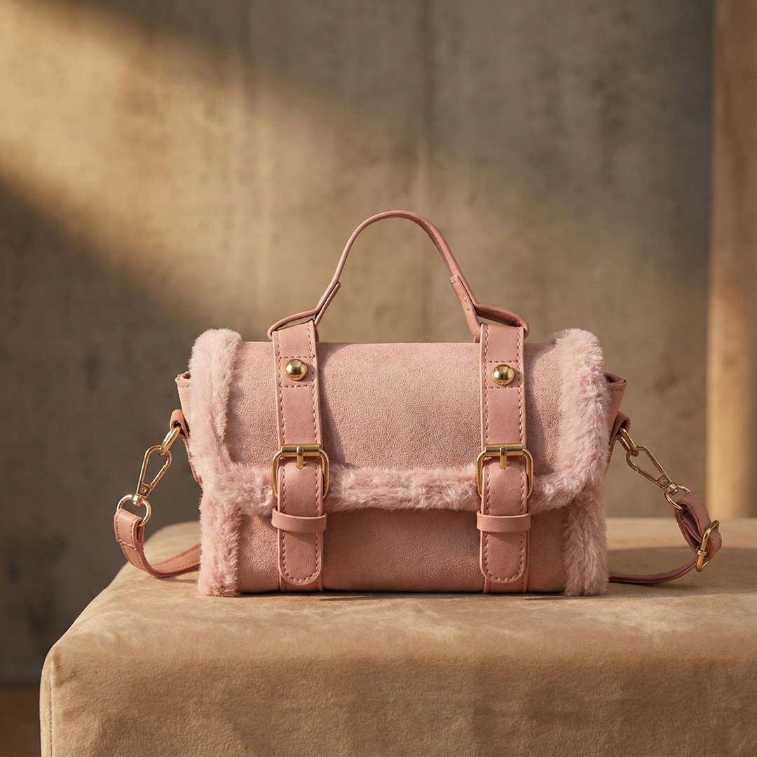 Solenne Fur-Trim Bag