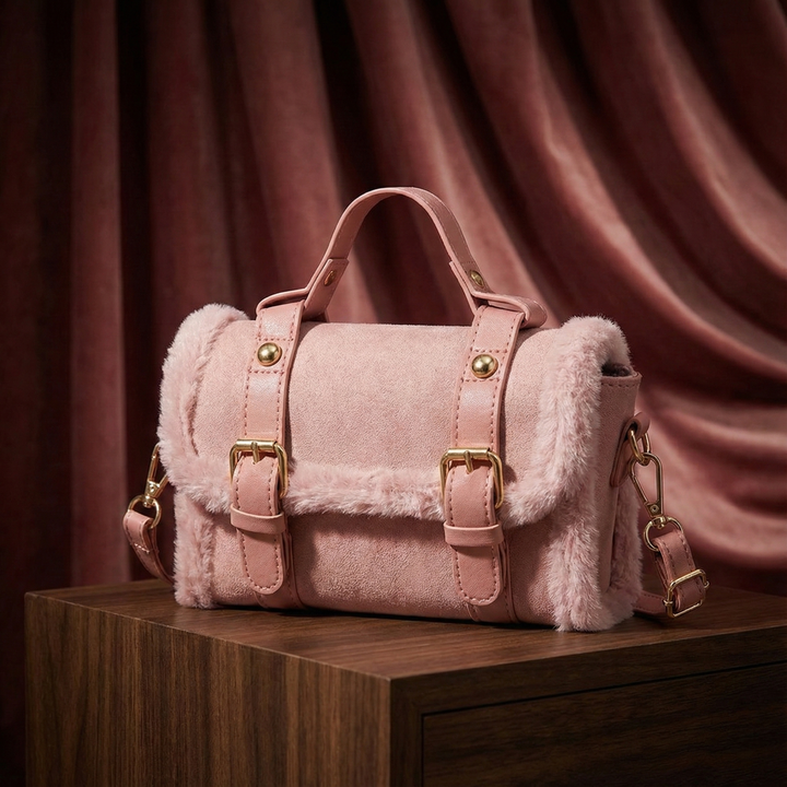 Solenne Fur-Trim Bag