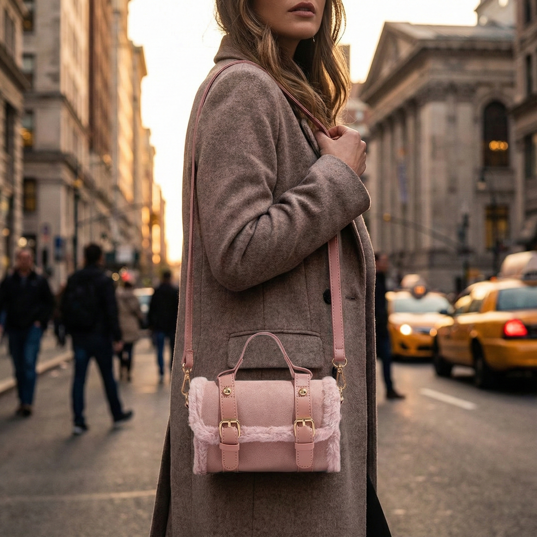 Solenne Fur-Trim Bag