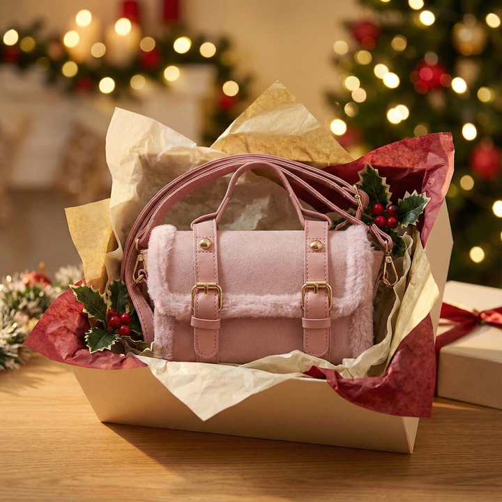 Solenne Fur-Trim Bag