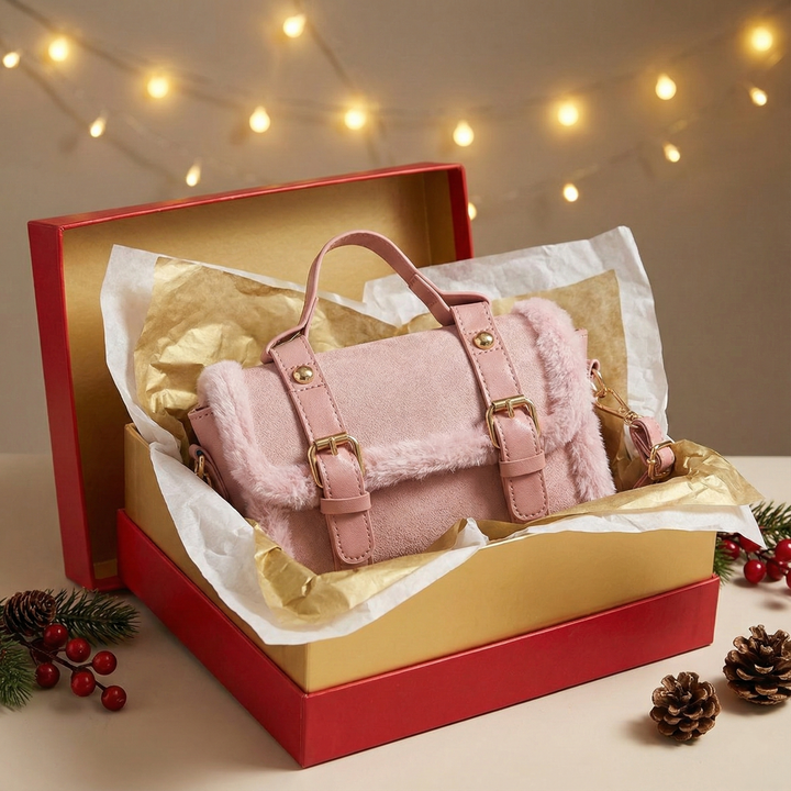 Solenne Fur-Trim Bag