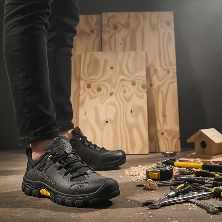 Onyx Leather Sneakers